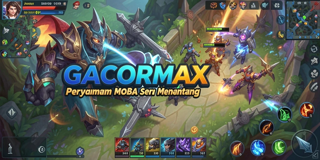 Tampilan gameplay GACORMAX yang dinamis dan penuh aksi.