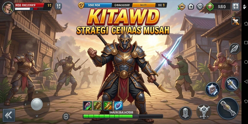 Tampilan gameplay KITAWD yang mendebarkan dan penuh strategi.