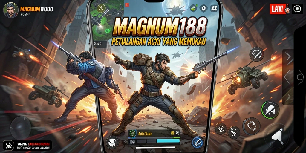 Tampilan penuh aksi dari gameplay MAGNUM188 yang mendebarkan.