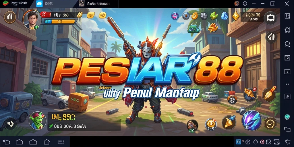 Tampilan utama PESIAR88 dengan berbagai fitur utility yang bermanfaat.